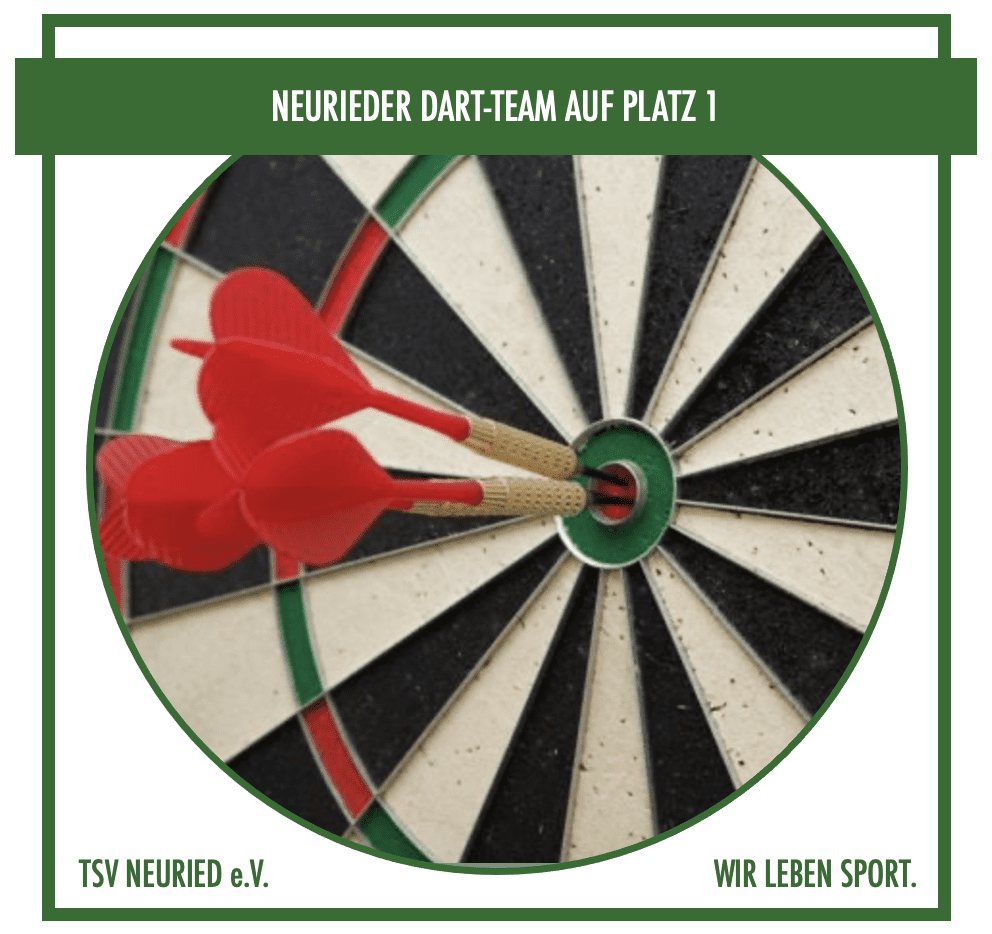 News Dartteam auf Platz 1