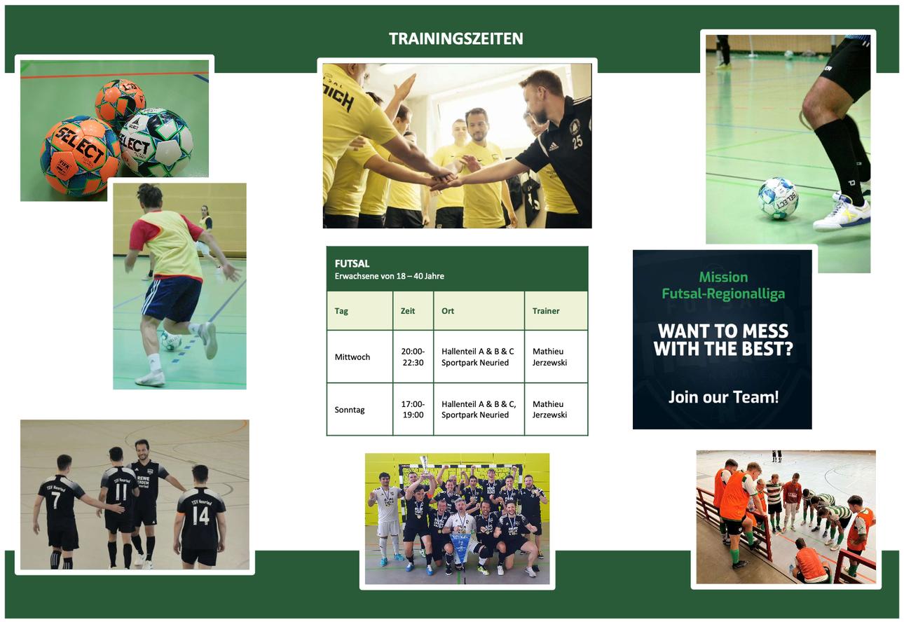 Flyer der Abteilung Futsal