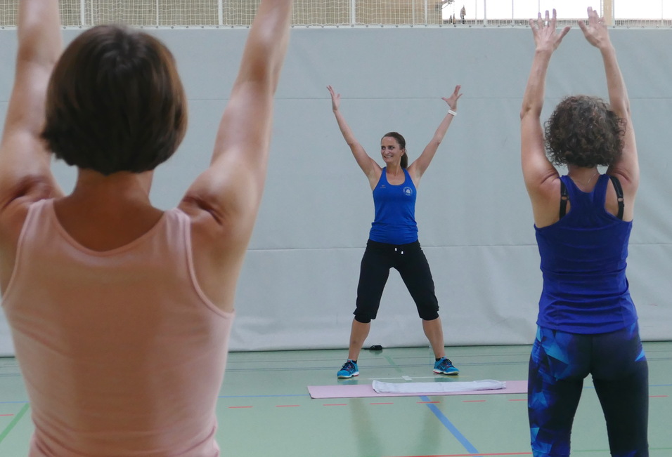 Foto einer Gymnastikstunde