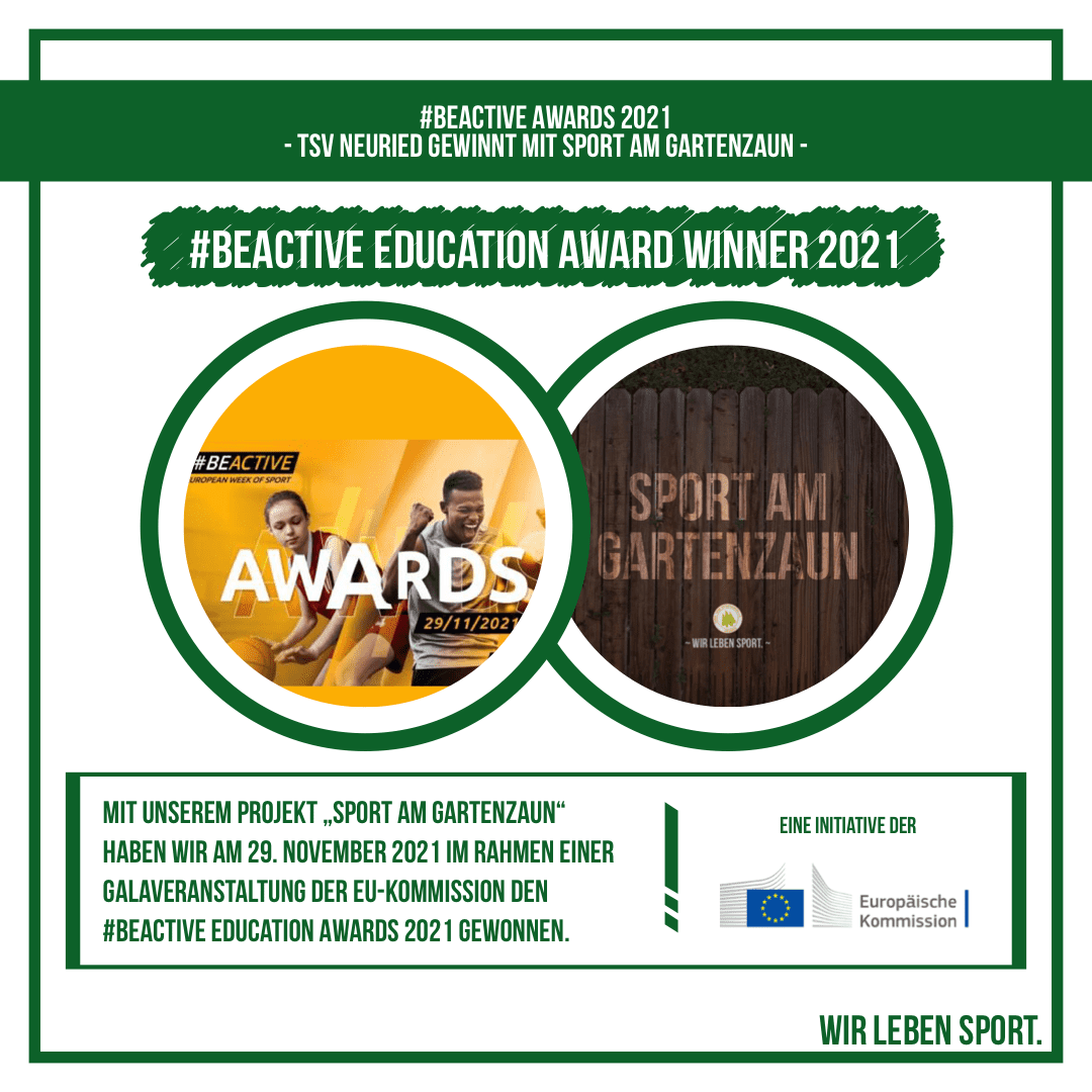 Auszeichnung Be Active Education Award